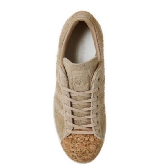 Adidas RETRO SUPERSTAR SHELLTOES | TAN SUEDE W/ CORK SHELL TOES (dead stock) - Picture 9 of 11